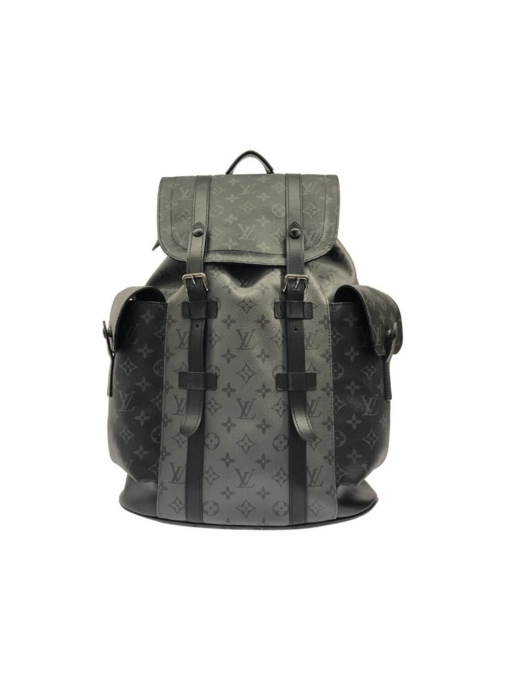 Louis Vuitton Monogram Eclipse Reverse Christopher MM Backpack Gris Black
